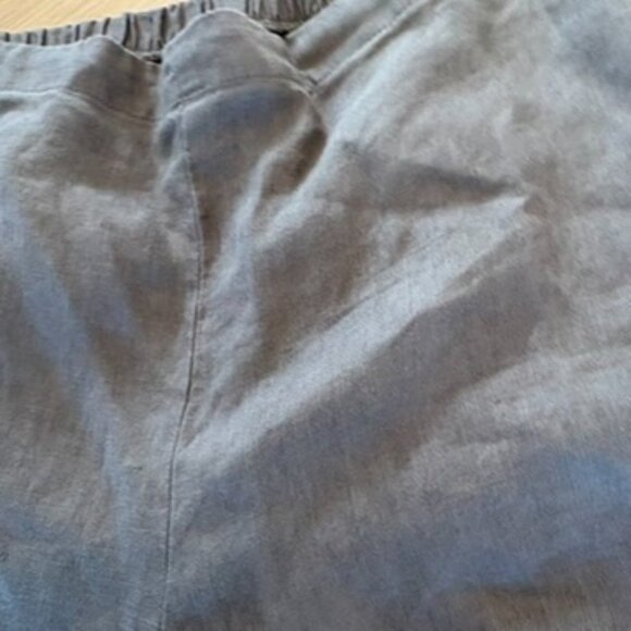 Flax Linen Pants Gray 4/6 Small - Picture 8 of 8